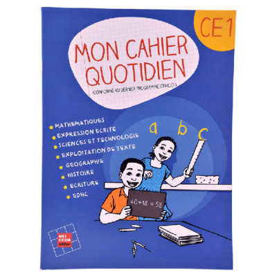 Mon cahier quotidien CE1 - NEI