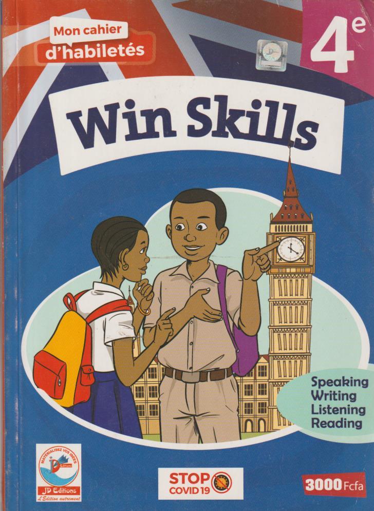 4ème Mon Cahier d'Habiletés Win Skills- JD Editions