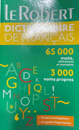 Dictionnaire le Robert Français vert