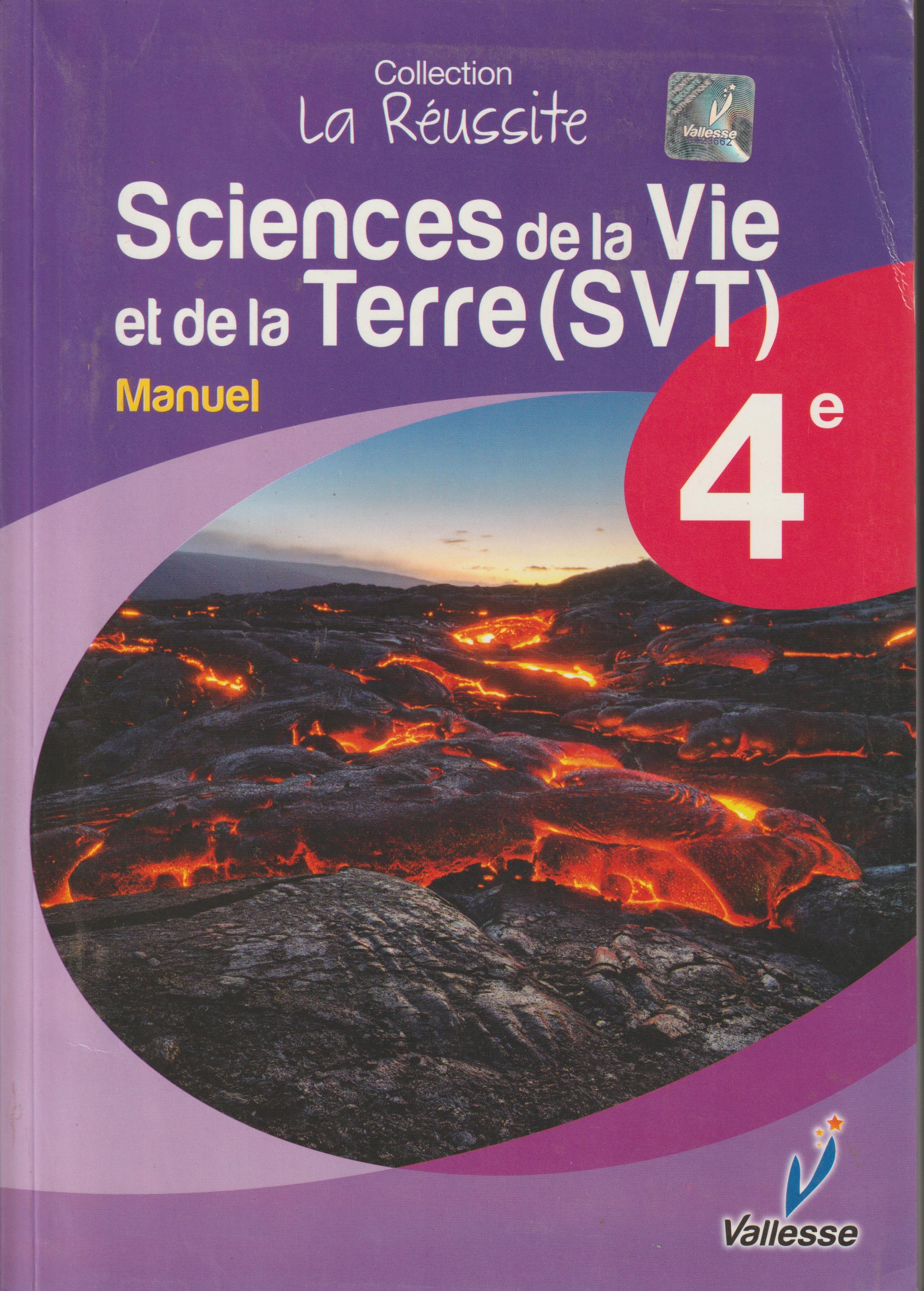 MANUEL SVT 4ème, VALLESSE EDITIONS