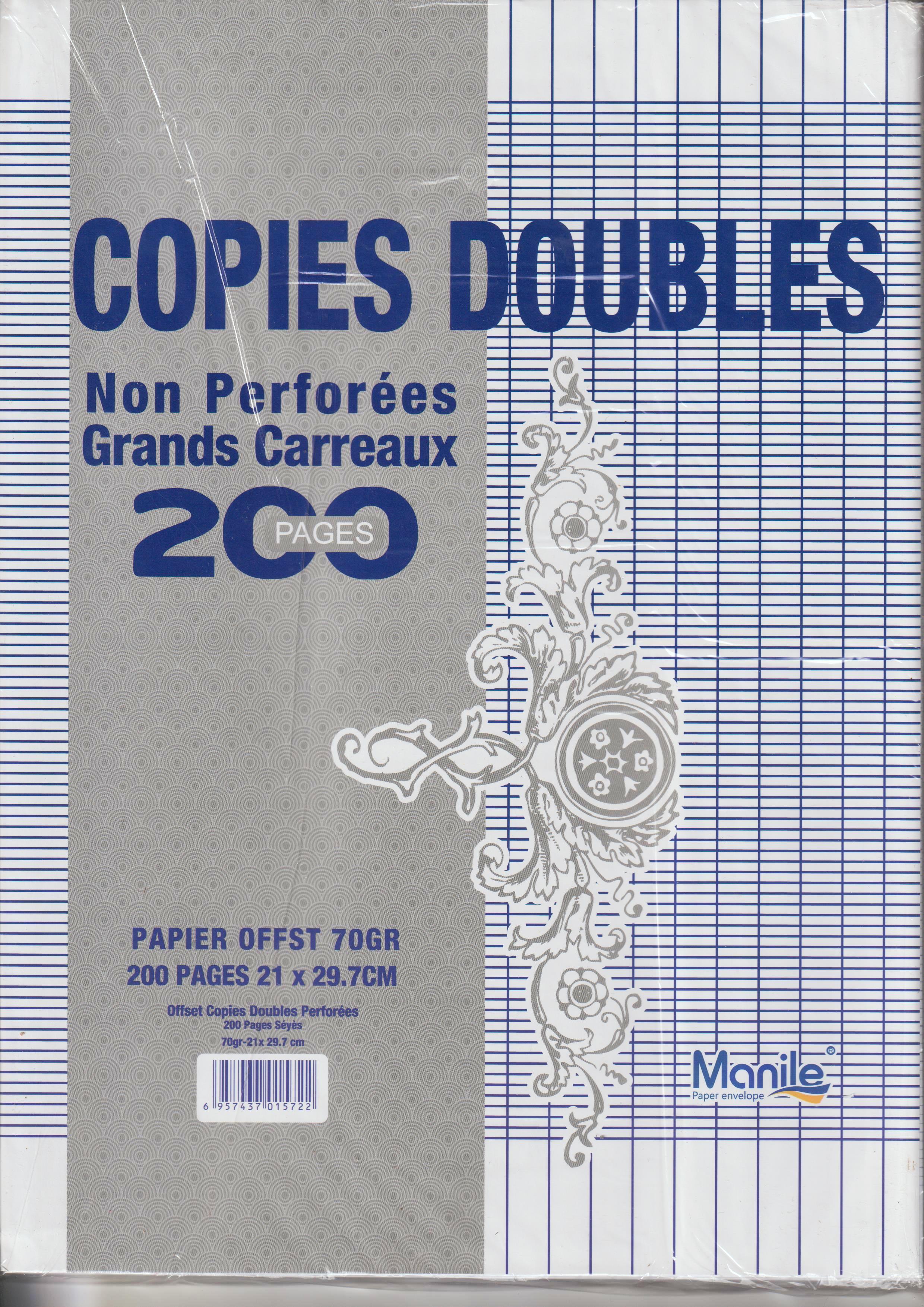 COPIE DOUBLE GRAND FORMAT 200PAGES