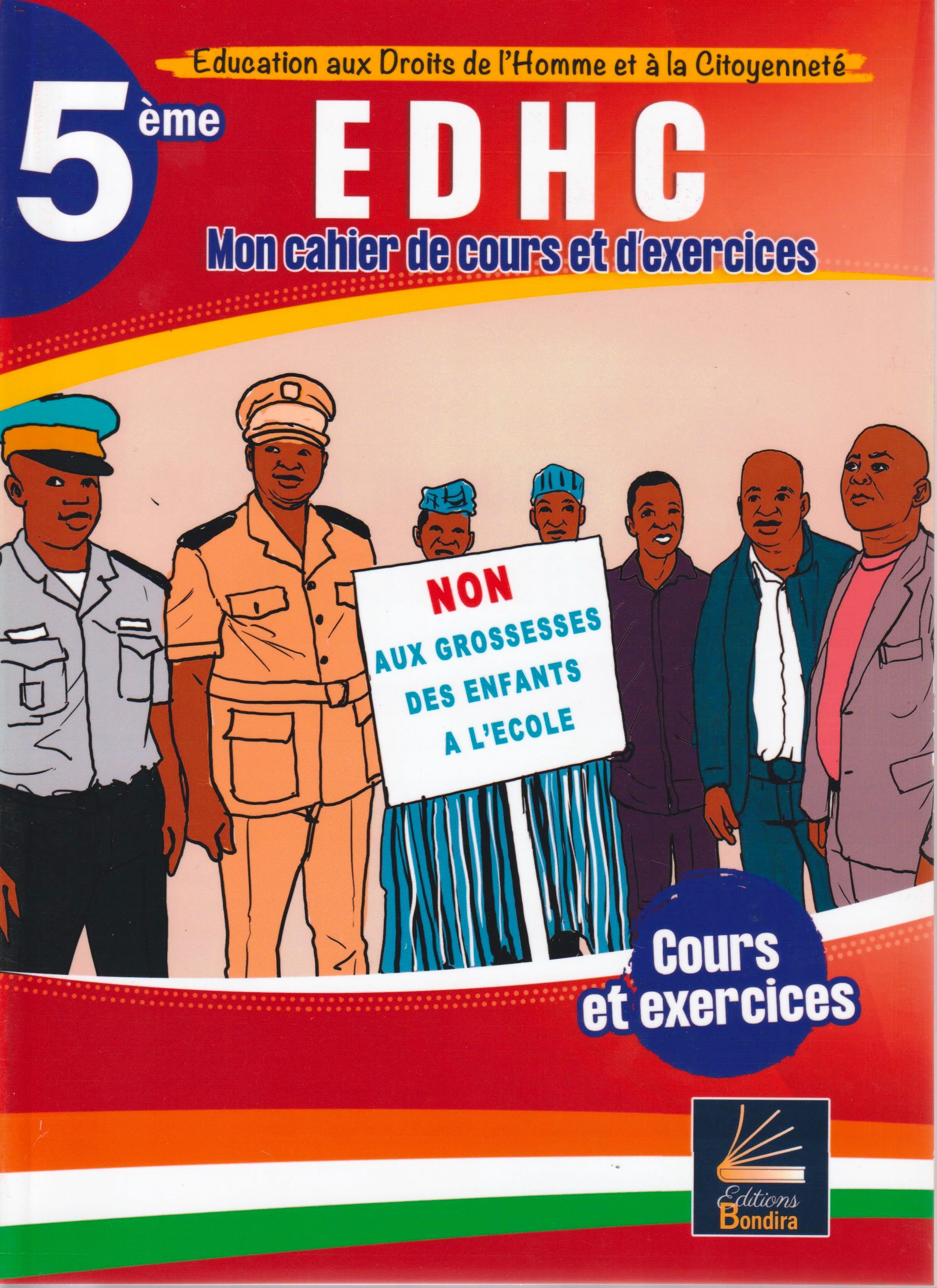 EDHC 5ème MON CAHIER DE COURS ET D'EXERCICES, BONDIRA