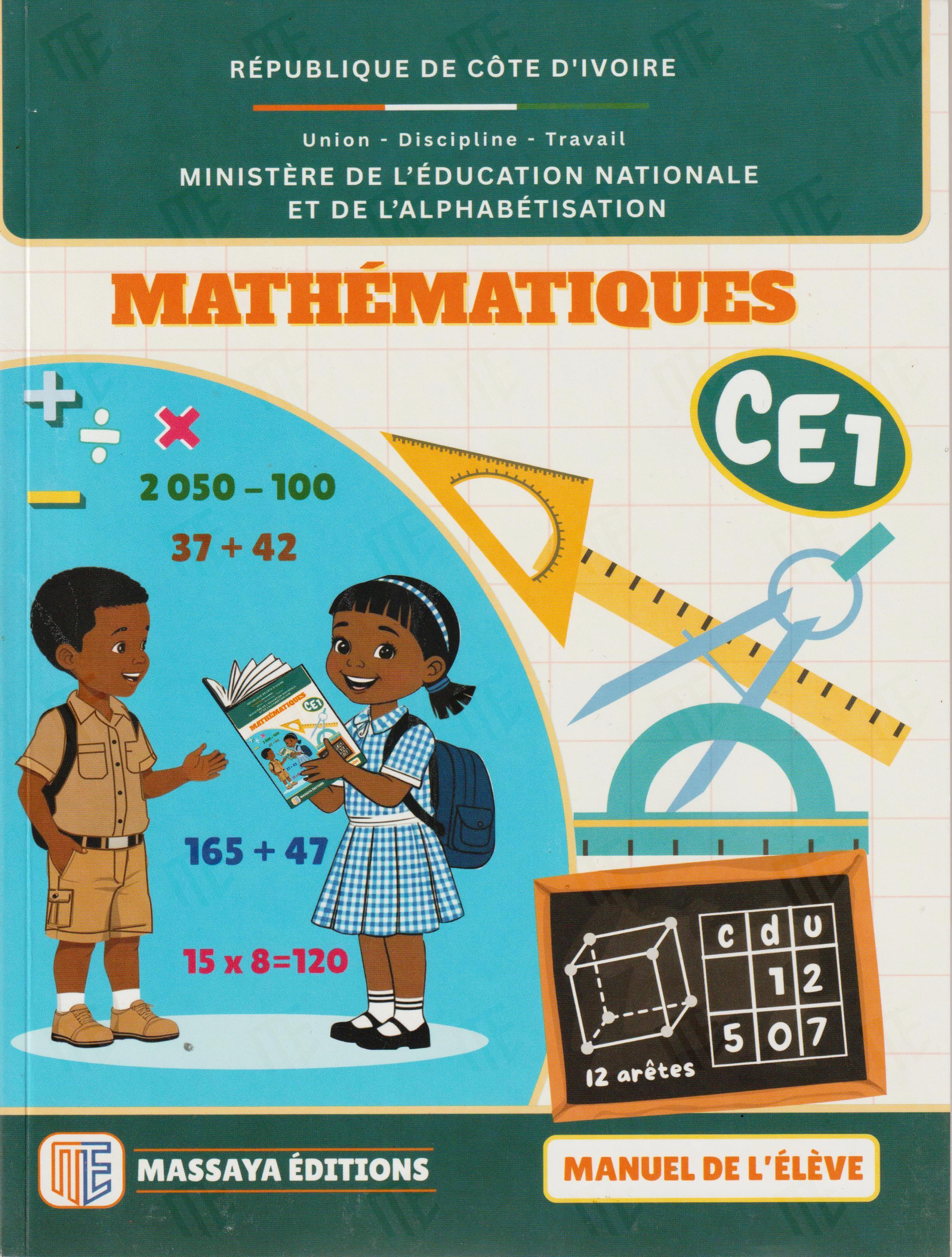 MANUEL MATHEMATIQUES DECHIFRABLE CE1  , MASSAYA EDITIONS